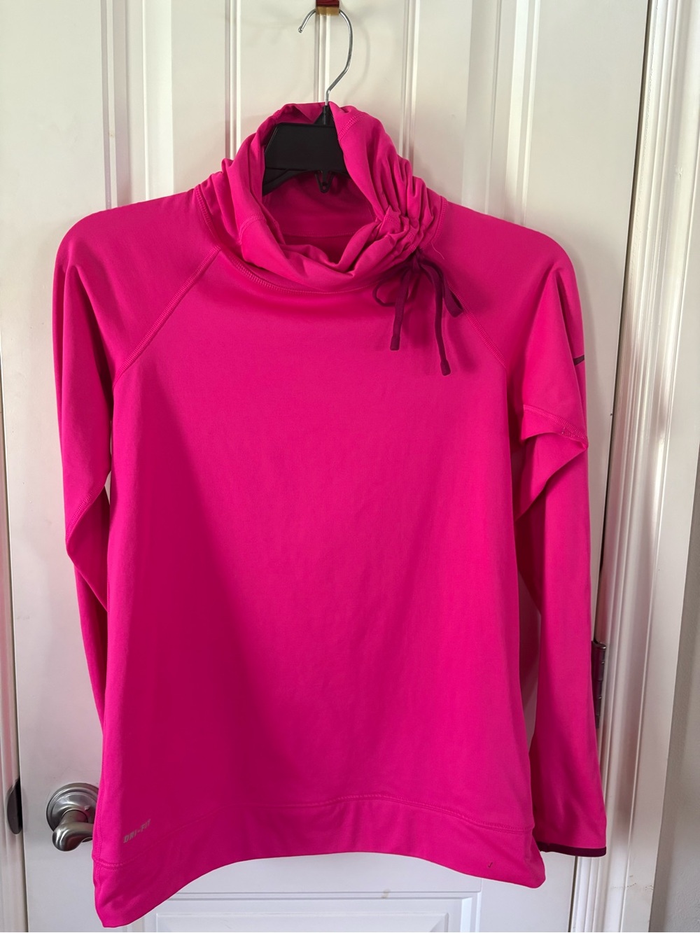 Nike Pro Bright Pink Women's Pullover Cowl Neck Sweatshirt